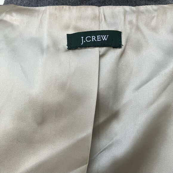 J. Crew Blazer Sz XS/S Gray Single Breasted Long Sleeve Pockets Preppy Academia - Picture 11 of 11